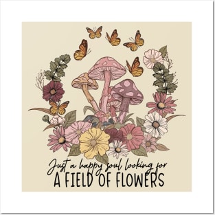 Just A Happy Soul, Vintage Botanical Butterflies Posters and Art